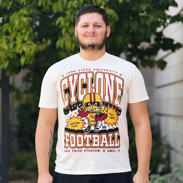 Raygun Football Cy White Heavyweight Short Sleeve T-Shirt